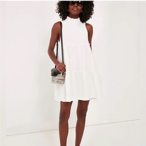 Pomander Place Tuckernuck Morgan dress in white cotton gauze xs